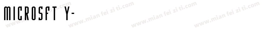 Microsft Y字体转换
